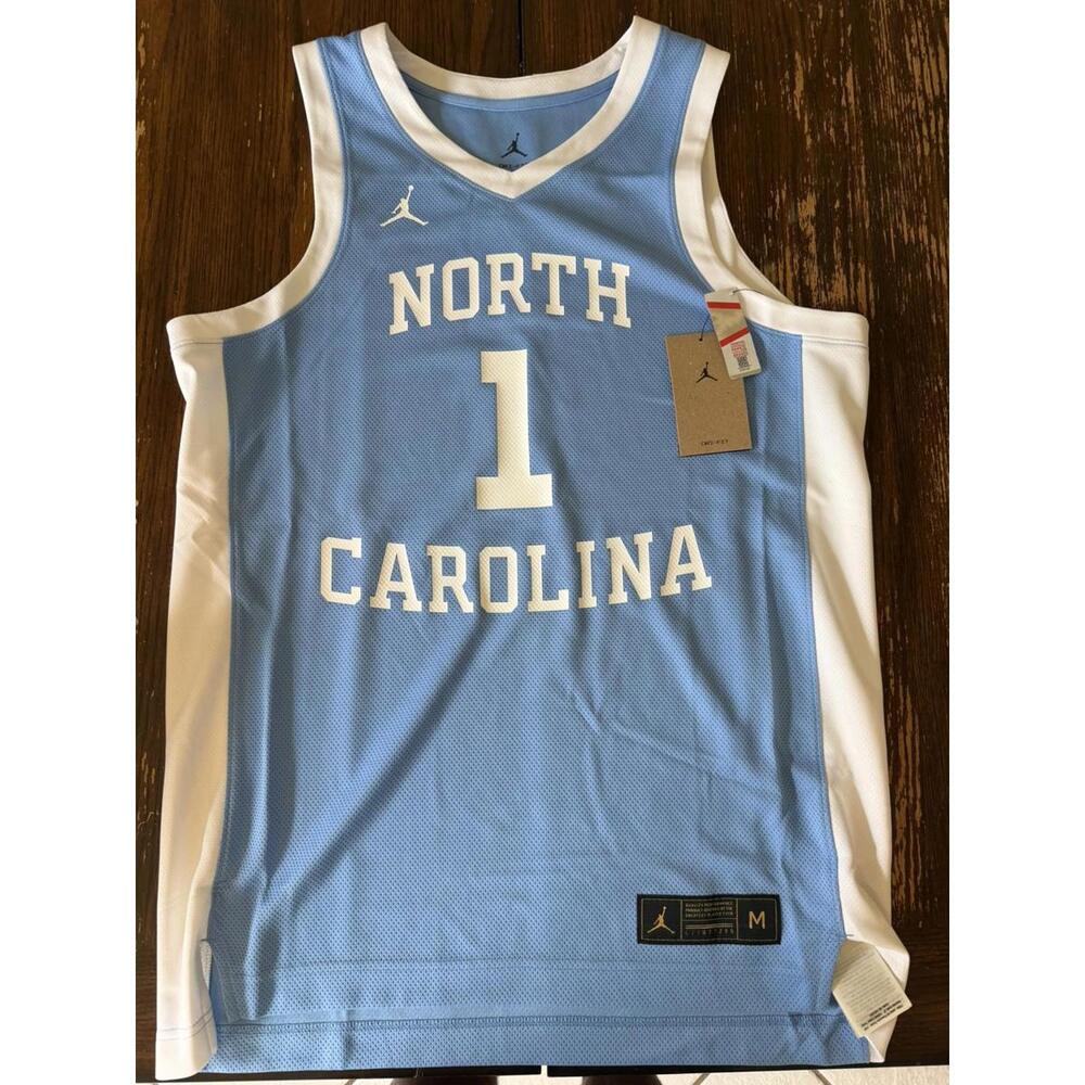 Jordan Brand #1 Blue North Carolina Tar Heels Alternate Jersey Size M  NEW